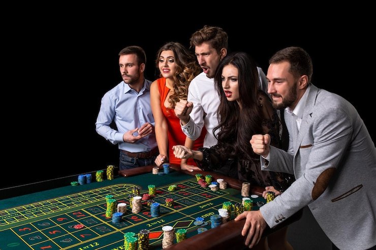 Pretty Gaming live-dealer studio with multiple camera angles showing roulette table and professional croupier